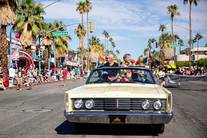 The colourful Pride Parade in Greater Palm Springs