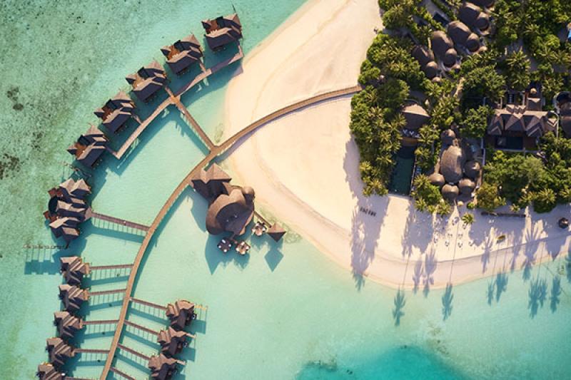 Iru Fushi's villas offer stunning sea views 