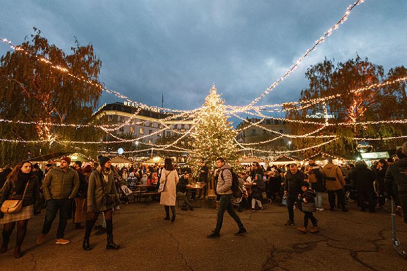 Noel du Quai is a popular Christmas market in Geneva