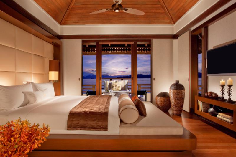 A Canopy Villa suite at Gaya Island Resort