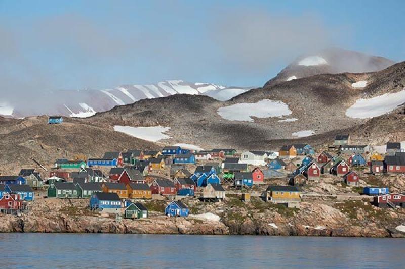 Colourful Houses, Ittoqqortoormiit, Greenland, Michael Baynes