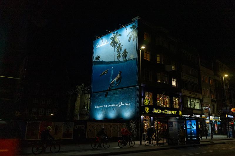 Sandals mural