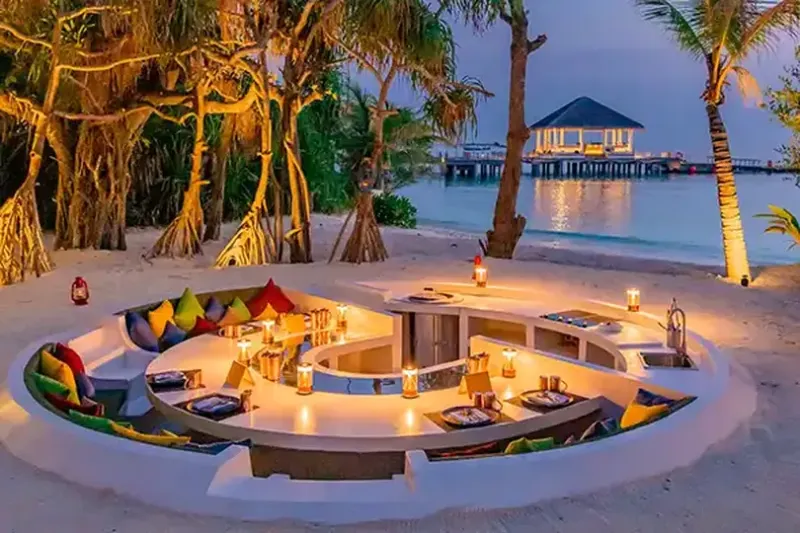 Guests enjoy eight courses at the new Riha dining experience