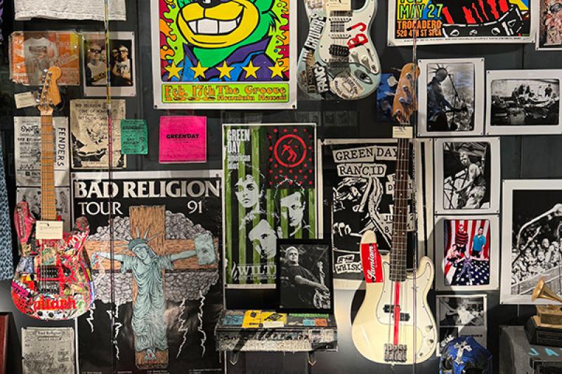 High-profile memorabilia at the Punk Rock Museum