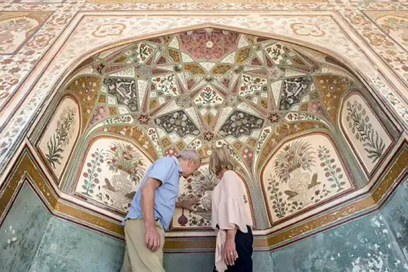 Insight Vacations’ Classical India with Nepal features Amber Fort in Rajasthan. Credit: Alex Treadway