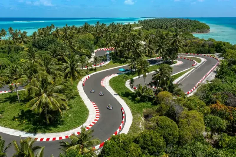 Kandima Maldives E-Go-Kart track