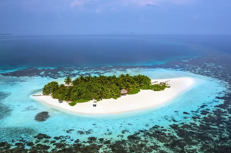 The private Gaathafushi island is just two-minutes away by speedboat at W Maldives