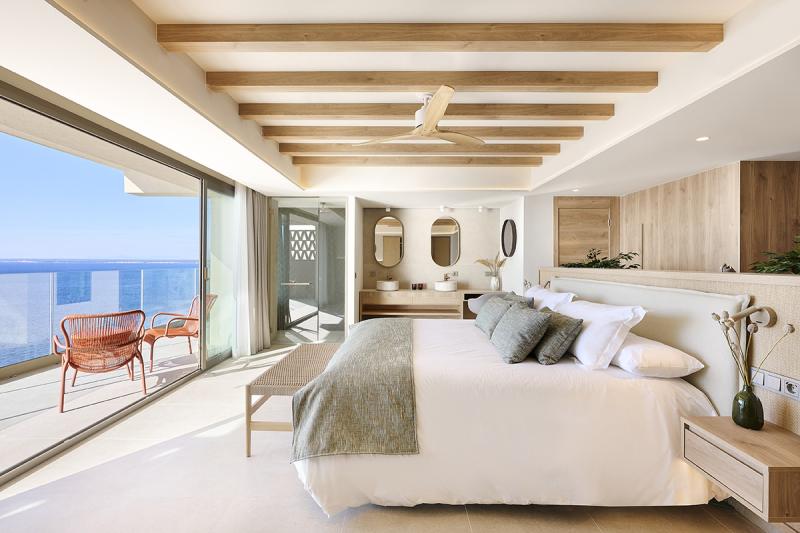 Accommodation at Iberostar Selection Es Trenc features soft tones 