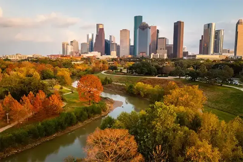 Buffalo Bayou Park in Houston