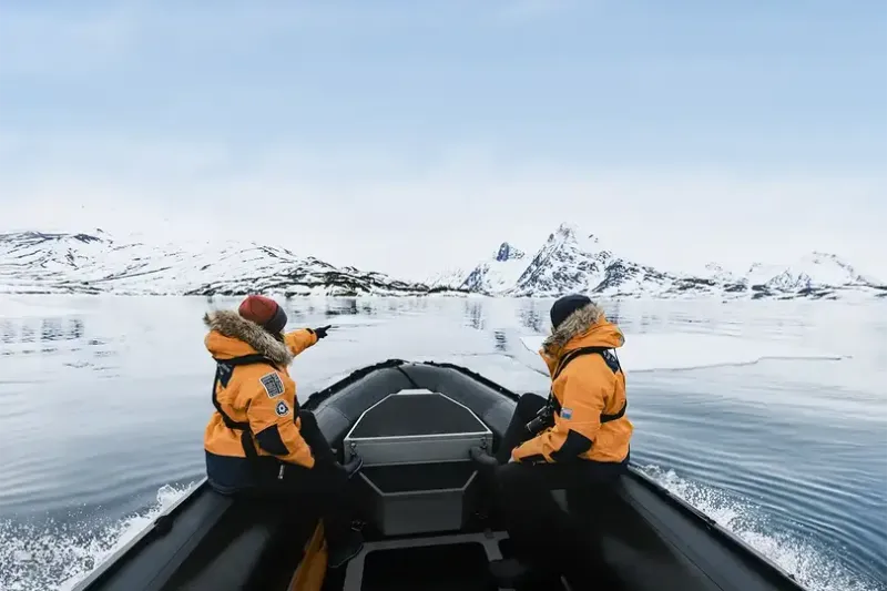 Ponant takes guests to the Kuummiit settlement in south-eastern Greenland. Credit: Studio Ponant/Violette Vauchelle