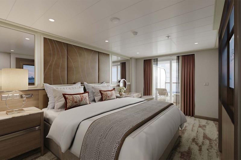 One of the bedrooms in the 15 new Horizon Penthouse Suites 