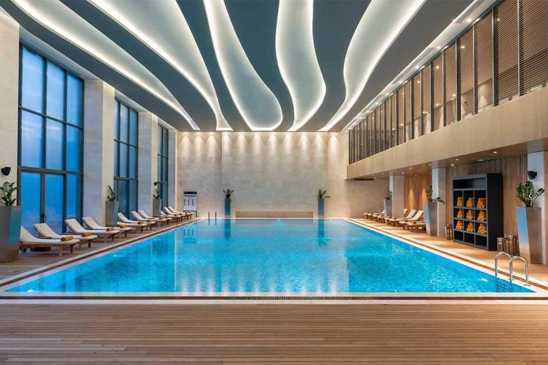 The indoor pool at Lujo Hotel Bodrum