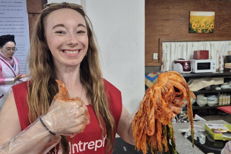 Intrepid customers can learn to make kimchi at the Jeonju Kimchi Cultural Centre