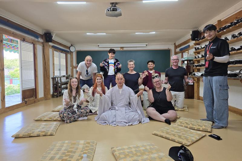 Intrepid features a tea ceremony with a monk in many of its South Korea itineraries