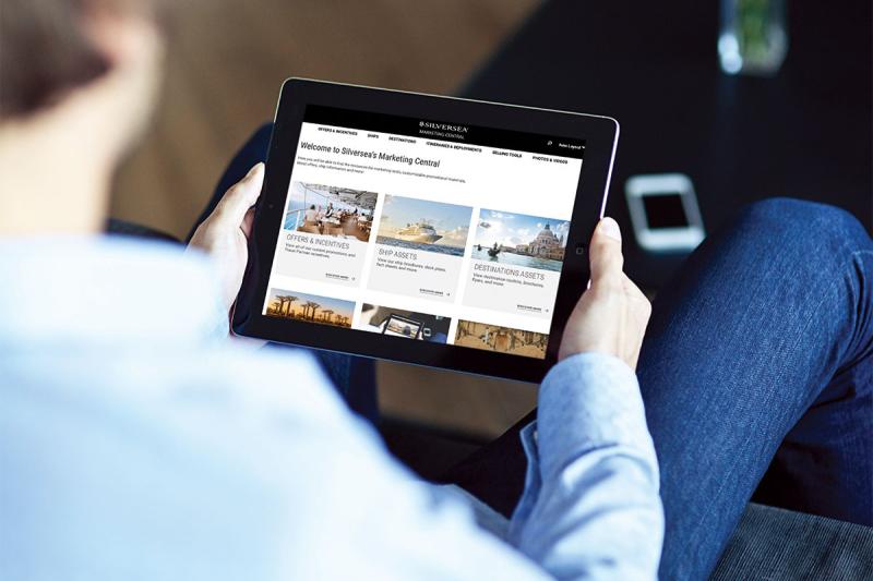 Jess regularly uses Silversea's Marketing Central tool
