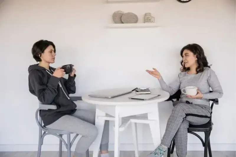 Women talking