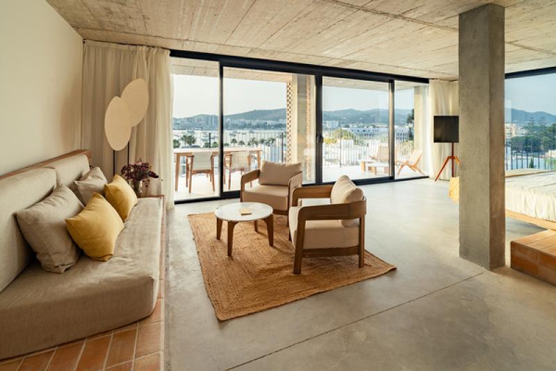 The Eclipse suite is a spacious penthouse with a sizeable terrace and dreamy views