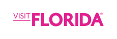 Visit Florida logo in pink