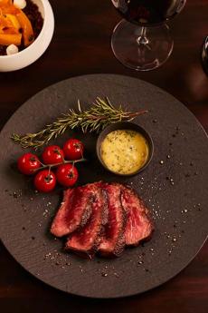 Grilled prime rib at Marble & Co. Grill