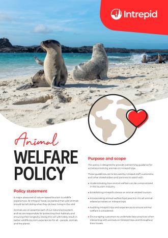 Intrepid Animal Welfare Policy