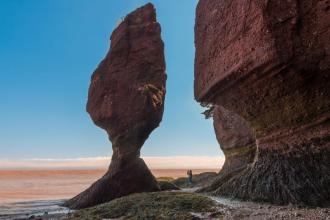 Bay of Fundy's rock formations are a major attraction