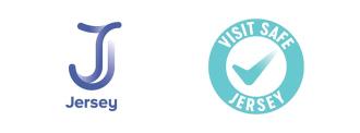 Visit Jersey and Jersey Safe logos