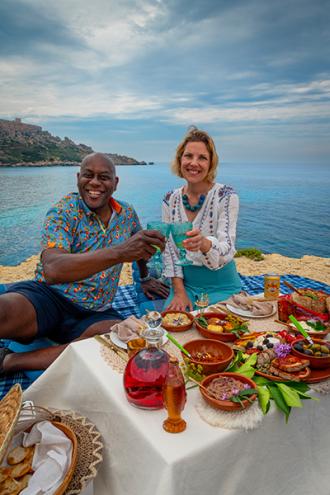 Ainsley with Ana, founder of Gozo Picnic