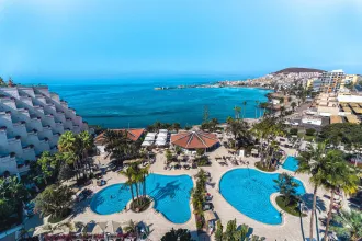 Guests enjoy fantastic views from the Up! rooftop at Arona Gran Hotel...